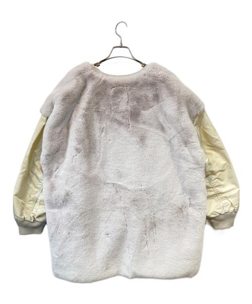 etsinta（エシンタ）etsinta (エシンタ) ファー切替ジャケット ベージュ サイズ:FREEの古着・服飾アイテム