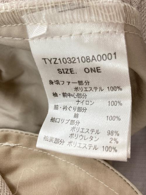 etsinta（エシンタ）etsinta (エシンタ) ファー切替ジャケット ベージュ サイズ:FREEの古着・服飾アイテム