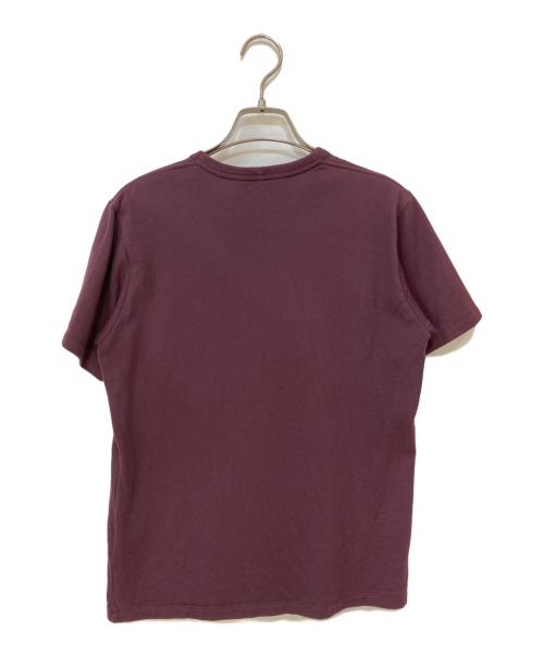 beautiful people（ビューティフルピープル）beautiful people (ビューティフルピープル) suvin pima jersey flower emb T-shirt ボルドー サイズ:170の古着・服飾アイテム
