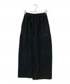 beautiful peopleビューティフルピープル）の古着「suvin compact sweat wide straight pants」｜ブラック
