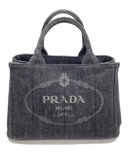 PRADA（プラダ）PRADA (プラダ) CANAPA トートバッグ ブラック サイズ:なしの古着・服飾アイテム
