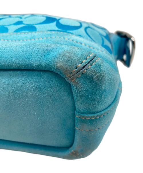 COACH（コーチ）COACH (コーチ) シグネチャー ワンショルダーバッグ ブルー サイズ:なしの古着・服飾アイテム