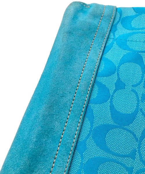 COACH（コーチ）COACH (コーチ) シグネチャー ワンショルダーバッグ ブルー サイズ:なしの古着・服飾アイテム
