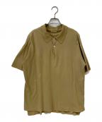 AURALEEオーラリー）の古着「HIGH GAUGE PIQUE DOUBLE CLOTH POLO ポロシャツ」｜ベージュ