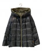 BURBERRY BLUE LABELバーバリーロンドンブルーレーベル）の古着「リバーシブルダウンジャケット」｜ブラック