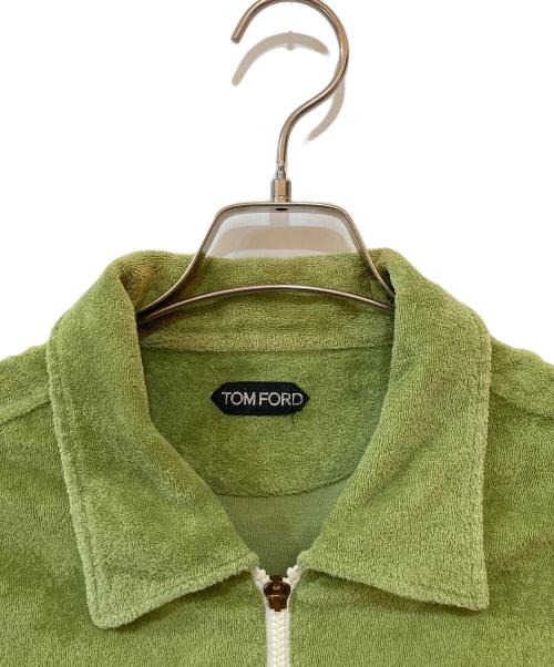 TOM FORD（トムフォード）TOM FORD (トムフォード) パイル地ジップアップジャケット ベージュ サイズ:SIZE 48の古着・服飾アイテム