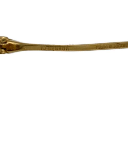 10 eyevan（テン アイヴァン）10 eyevan (テン アイヴァン) No.3-47 眼鏡 ゴールド サイズ:47□22-145の古着・服飾アイテム