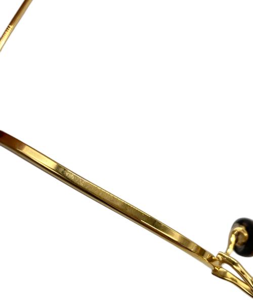 10 eyevan（テン アイヴァン）10 eyevan (テン アイヴァン) No.3-47 眼鏡 ゴールド サイズ:47□22-145の古着・服飾アイテム