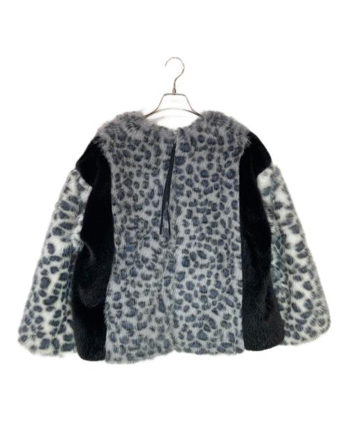 etsinta（エシンタ）etsinta (エシンタ) ブロッキングファーZIPコート グレー サイズ:FREEの古着・服飾アイテム