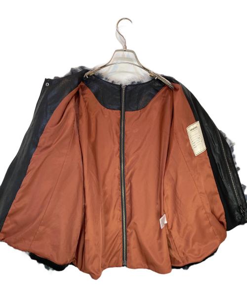 etsinta（エシンタ）etsinta (エシンタ) ブロッキングファーZIPコート グレー サイズ:FREEの古着・服飾アイテム