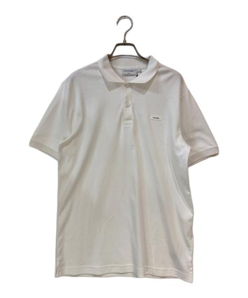 Calvin Klein（カルバンクライン）Calvin Klein (カルバンクライン) ポロシャツ ホワイト サイズ: M 未使用品の古着・服飾アイテム