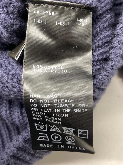 Noble（ノーブル）Noble (ノーブル) 片畦ケープカラープルオーバー ネイビー サイズ:FREEの古着・服飾アイテム