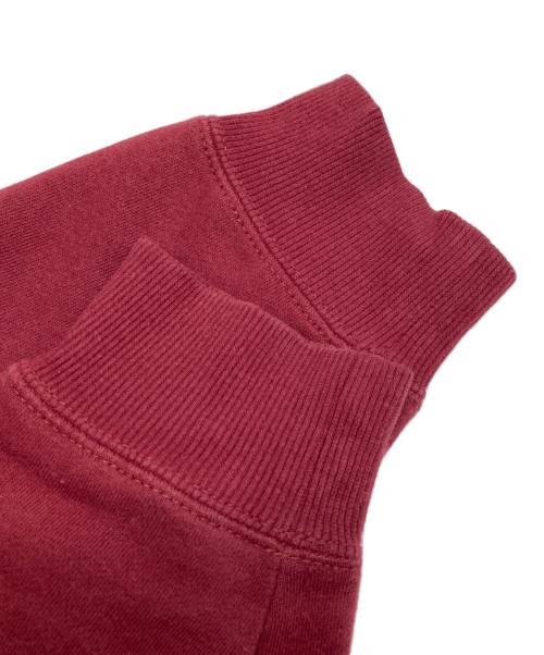 stussy（ステューシー）stussy (ステューシー) Floral embroidered logo hoodie/ 花柄刺繍ロゴパーカー レッド サイズ:Sの古着・服飾アイテム