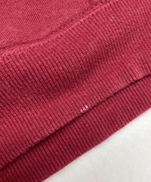 stussy（ステューシー）stussy (ステューシー) Floral embroidered logo hoodie/ 花柄刺繍ロゴパーカー レッド サイズ:Sの古着・服飾アイテム