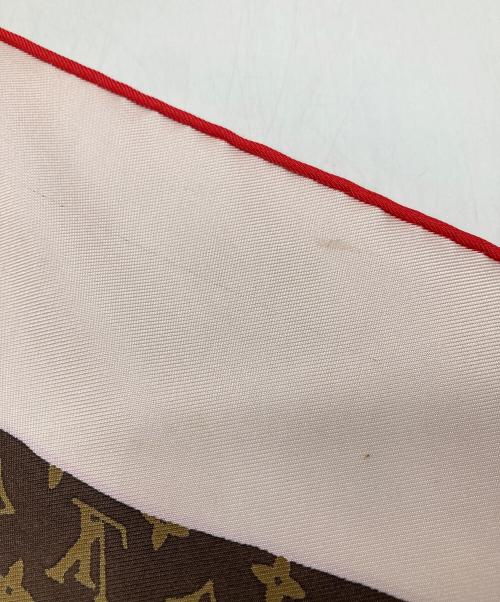 LOUIS VUITTON（ルイ ヴィトン）LOUIS VUITTON (ルイ ヴィトン) モノグラム キーポル柄 スカーフ ブラウン×ピンク サイズ:なしの古着・服飾アイテム