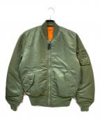 ALPHAアルファ）の古着「MA-1 FLIGHT JACKET」｜グリーン