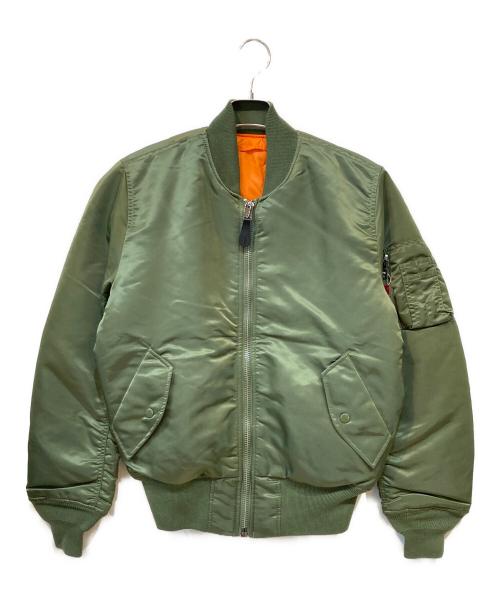 ALPHA（アルファ）ALPHA (アルファ) MA-1 FLIGHT JACKET グリーン サイズ:S 未使用品の古着・服飾アイテム