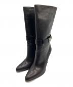 GIVENCHYジバンシィ）の古着「ターンロック ヒールブーツ」｜ブラック