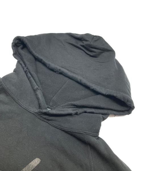 NUMBER (N)INE（ナンバーナイン）NUMBER (N)INE 05AW THE HIGH STREETS Fender Logo Raglan Damaged hooded sweatshirt/フェンダーロゴ ラグラン ダメージ加工 フード付きスウェットシャツ サイズ:2の古着・服飾アイテム