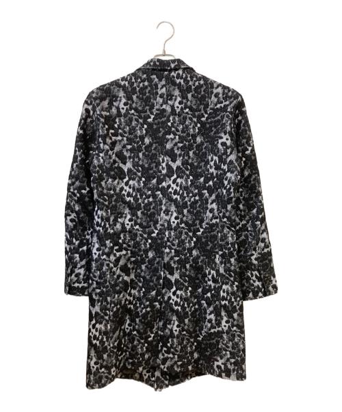 TORNADO MART（トルネードマート）TORNADO MART (トルネードマート) ウーリーレオパードジャガードチェスターコート グレー サイズ:Mの古着・服飾アイテム