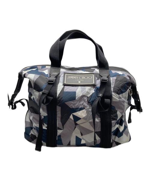 JIMMY CHOO（ジミーチュウ）JIMMY CHOO (ジミーチュウ) バルフォア アンソラシート カモフラージュプリント ナイロン 2WAYバッグ ブラック×グレー サイズ:なしの古着・服飾アイテム