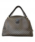 CELINEセリーヌ）の古着「マカダム柄ハンドバッグ」｜ブラウン