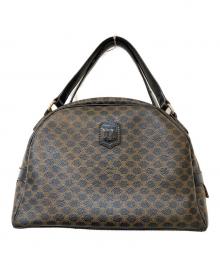 CELINE（セリーヌ）の古着「マカダム柄ハンドバッグ」｜ブラウン