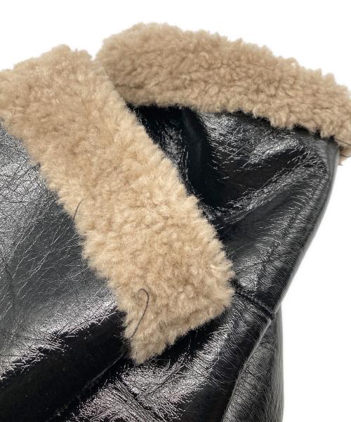 CITYSHOP（シティショップ）CITYSHOP (シティショップ) レザーファーボンディングコート ブラック サイズ:36の古着・服飾アイテム