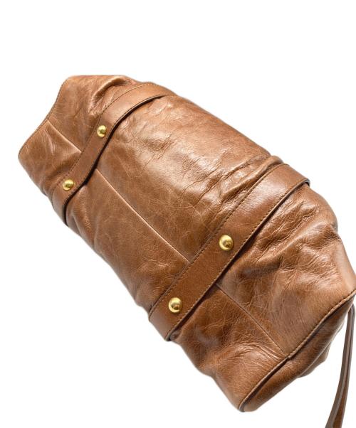 MIU MIU（ミュウミュウ）MIU MIU (ミュウミュウ) VITELLO LUX /ヴィッテロ・リュクス2WAYバッグ ブラウン サイズ:なしの古着・服飾アイテム