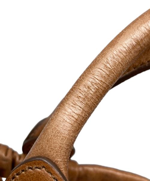 MIU MIU（ミュウミュウ）MIU MIU (ミュウミュウ) VITELLO LUX /ヴィッテロ・リュクス2WAYバッグ ブラウン サイズ:なしの古着・服飾アイテム