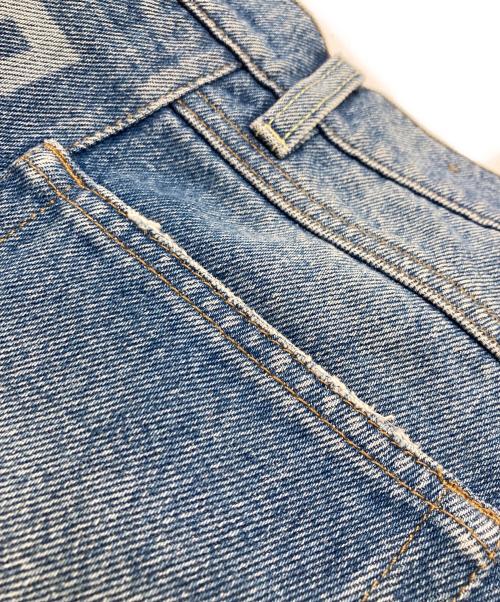 BURBERRY（バーバリー）BURBERRY (バーバリー) サイドロゴ ストレートデニムパンツ インディゴ サイズ:７６㎝（W30)の古着・服飾アイテム