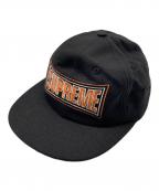 SUPREMEシュプリーム）の古着「18SS Metallic Arc 6-Panel キャップ」｜ブラック