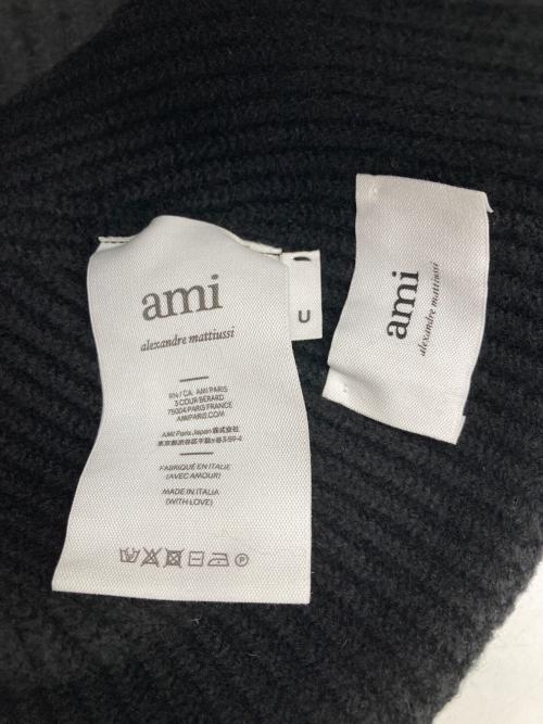 AMI Alexandre Mattiussi（アミアレクサンドルマテュッシ）AMI Alexandre Mattiussi (アミアレクサンドルマテュッシ) ADC BEANIE ブラック サイズ:なしの古着・服飾アイテム