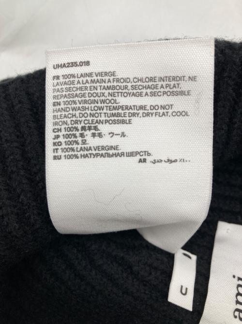 AMI Alexandre Mattiussi（アミアレクサンドルマテュッシ）AMI Alexandre Mattiussi (アミアレクサンドルマテュッシ) ADC BEANIE ブラック サイズ:なしの古着・服飾アイテム