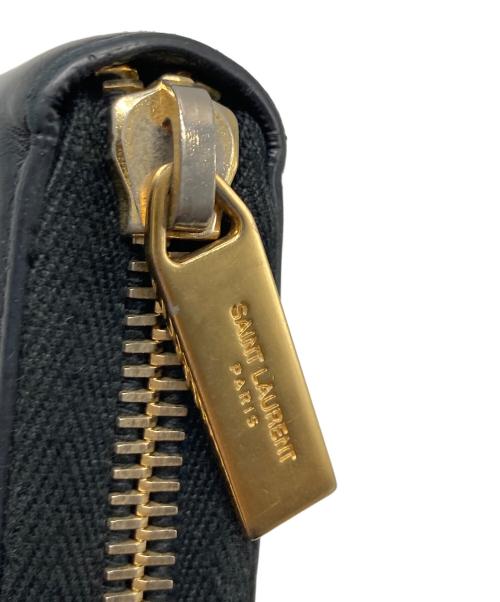 Saint Laurent Paris（サンローランパリ）Saint Laurent Paris (サンローランパリ) Yライン ジップアラウンドウォレット ブラック サイズ:なしの古着・服飾アイテム