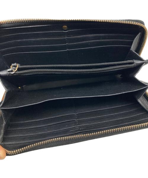 Saint Laurent Paris（サンローランパリ）Saint Laurent Paris (サンローランパリ) Yライン ジップアラウンドウォレット ブラック サイズ:なしの古着・服飾アイテム