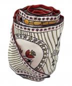 Christian Diorクリスチャン ディオール）の古着「タロット柄 ミッツァ スカーフ Le Soleil」｜ホワイト