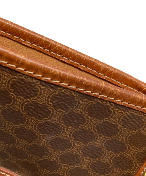 CELINE（セリーヌ）CELINE (セリーヌ) マカダム柄 バケツ型トートバッグ ブラウン サイズ:なしの古着・服飾アイテム