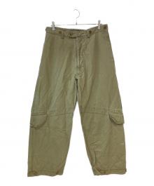 NIGEL CABOURN（ナイジェルケーボン）の古着「リネンコットンカーゴパンツ」｜ベージュ
