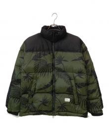 BEDWIN &THE HEARTBREAKERS（ベドウィンアンドザ ハートブレイカーズ）の古着「QUINE アロハ柄 ダウンジャケット」｜カーキ