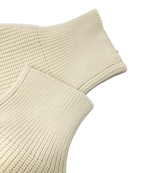 Adam et Rope（アダム エ ロペ）Adam et Rope (アダム エ ロペ) ラインニットカーディガン アイボリー サイズ:FREEの古着・服飾アイテム