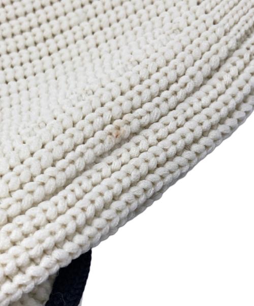 Adam et Rope（アダム エ ロペ）Adam et Rope (アダム エ ロペ) ラインニットカーディガン アイボリー サイズ:FREEの古着・服飾アイテム