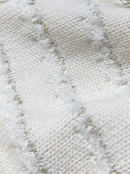 Lily Brown（リリーブラウン）Lily Brown (リリーブラウン) ベロアリボンカーディガン ホワイト サイズ:FREEの古着・服飾アイテム