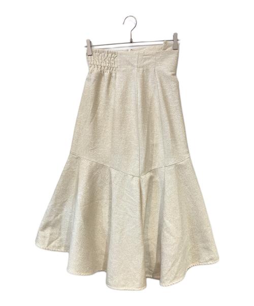 Snidel（スナイデル）Snidel (スナイデル) ハイウエストジャガードマーメイドスカート ホワイト サイズ:1の古着・服飾アイテム