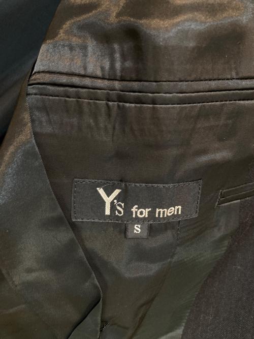 Y's for men（ワイズフォーメン）Y'S for men (ワイズフォーメン) ウールストライプセットアップスーツ ネイビー サイズ:Sの古着・服飾アイテム