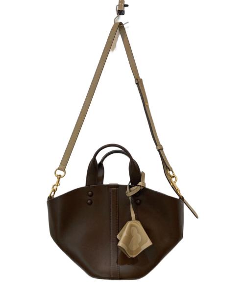 TORY BURCH（トリーバーチ）TORY BURCH (トリーバーチ) セテ 2WAYバッグ ブラウンの古着・服飾アイテム