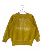 Championチャンピオン）の古着「60s カレッジロゴスウェット」｜イエロー