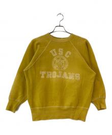 Champion（チャンピオン）の古着「60s カレッジロゴスウェット」｜イエロー