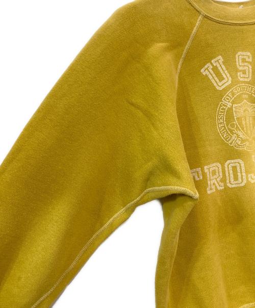 Champion（チャンピオン）Champion (チャンピオン) 60s カレッジロゴスウェット イエロー サイズ:Mの古着・服飾アイテム