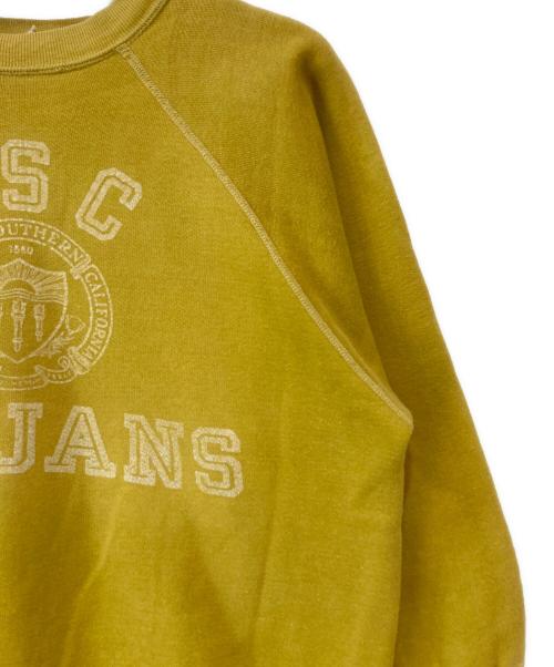 Champion（チャンピオン）Champion (チャンピオン) 60s カレッジロゴスウェット イエロー サイズ:Mの古着・服飾アイテム